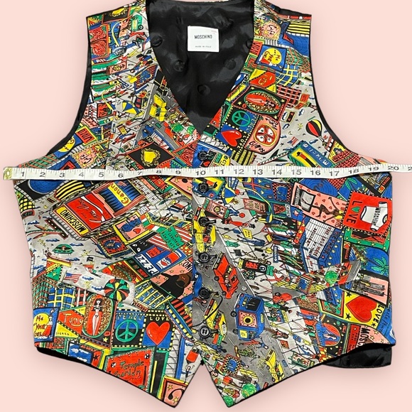 Vintage Moschino City Vest **see description for size** - Picture 9 of 10